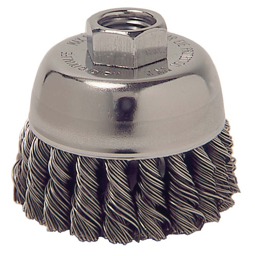 Picture of Weiler Abrasive 2-3/4" Knot Wire Cup Brush With .014" Wire Cup Brush